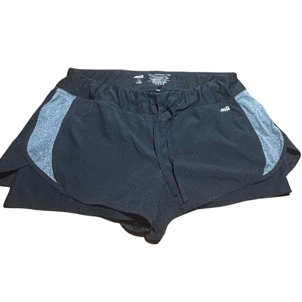 Avia colorblock running shorts built in compression layer size xxl
